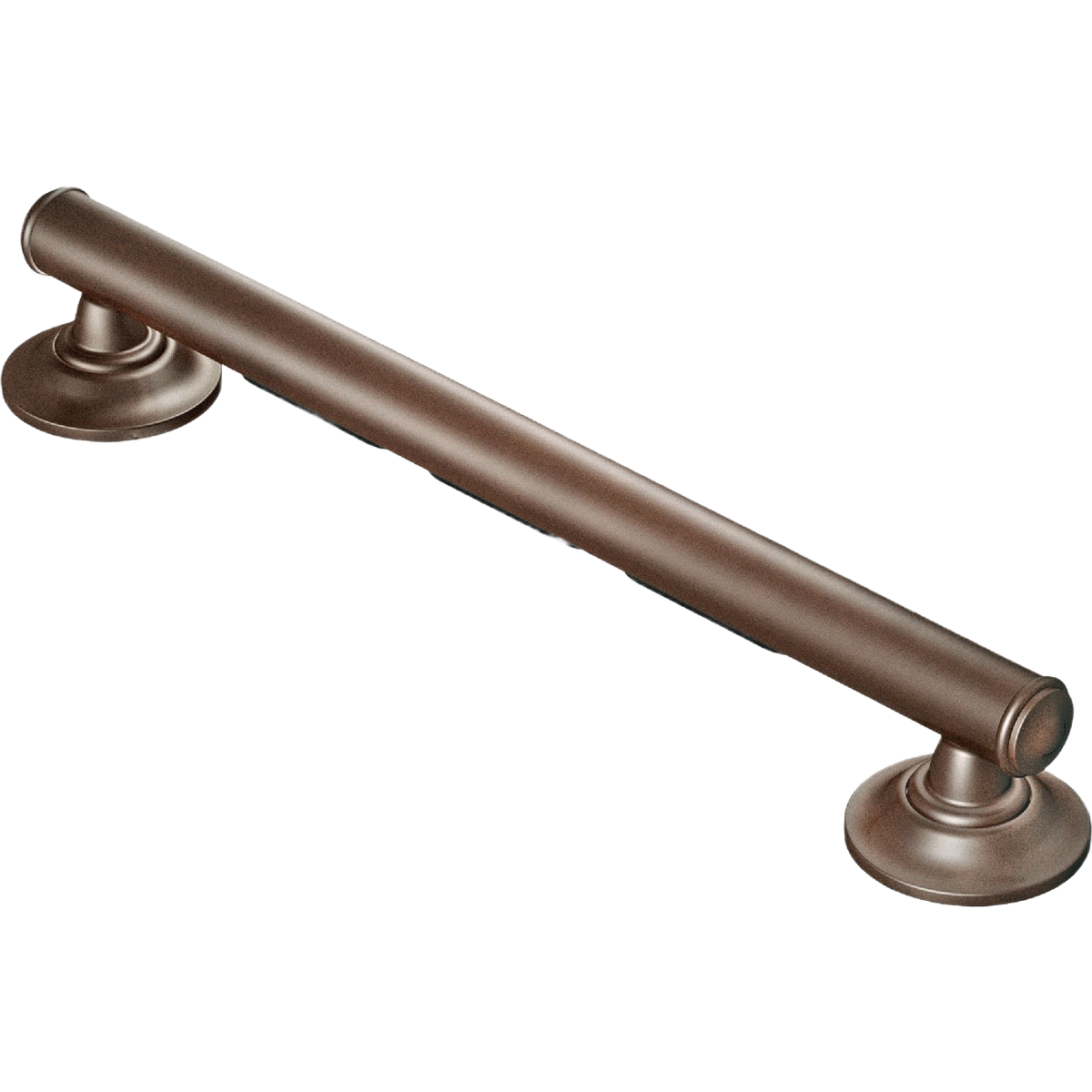 Old World Bronze grab bar with grip pad for bathroom safety and accessibility in home improvement collection