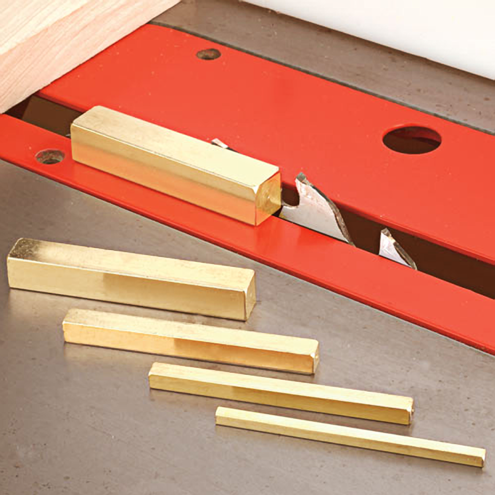 Set of five machined brass bars for precise woodworking setup in tool accessories and home improvement collections under $50