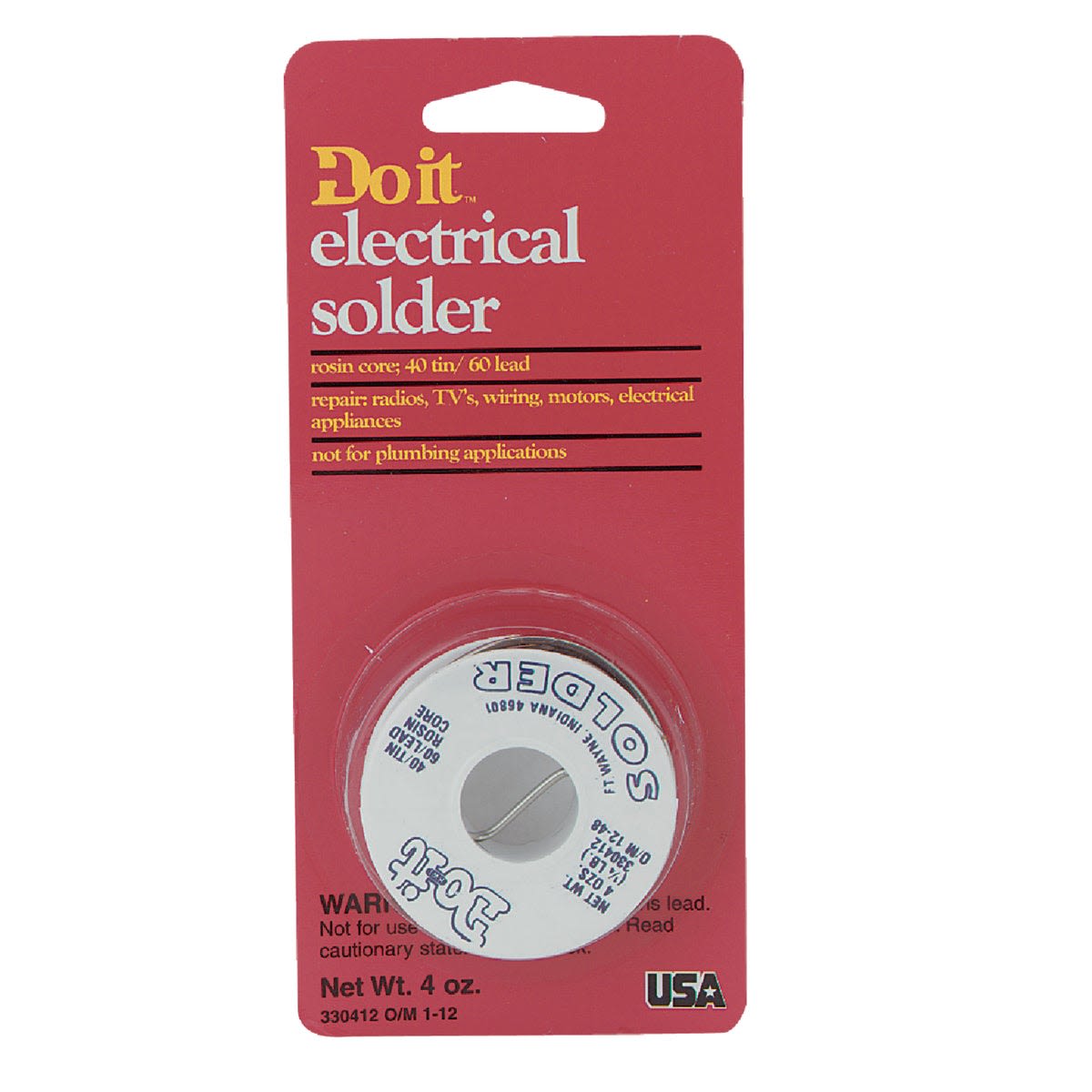 Do it Best electrical solder spool with rosin core for wiring and electrical appliance repair in tools and home improvement