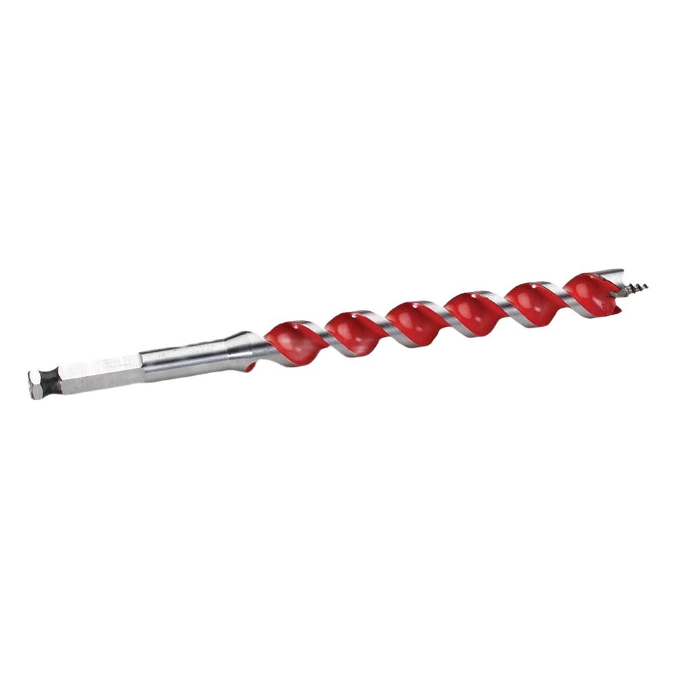 Milwaukee 1-inch spur auger bit with red spiral for efficient drilling in power tool accessories under $50 collections