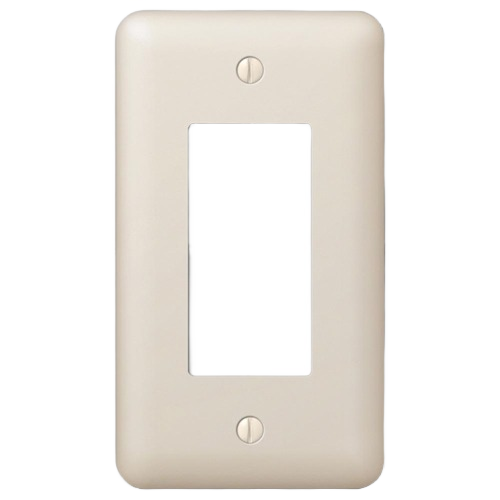 Light almond 1 rocker wallplate for electrical outlets and switches in home improvement collections under $50