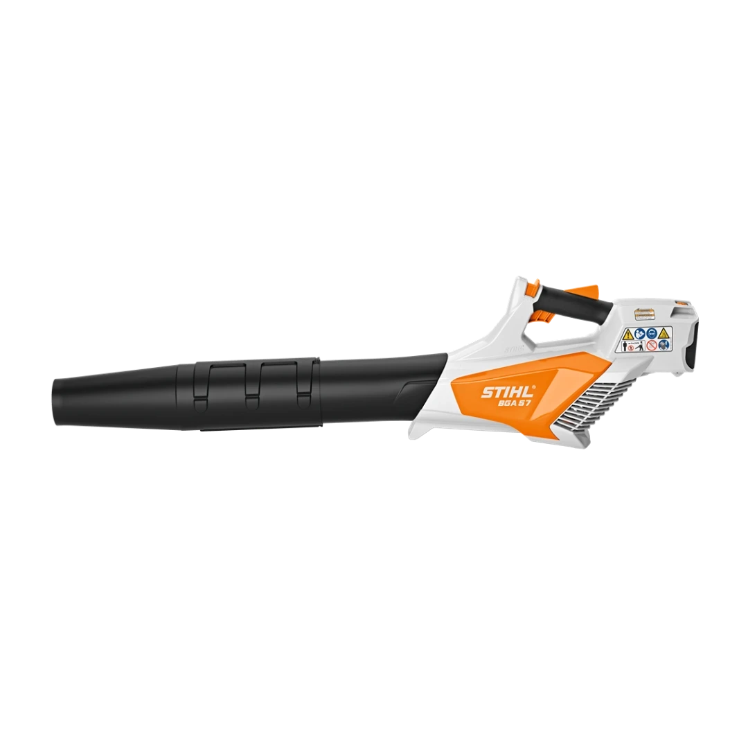 STIHL battery-powered handheld blower with ergonomic handle designed for outdoor tools and home improvement tasks