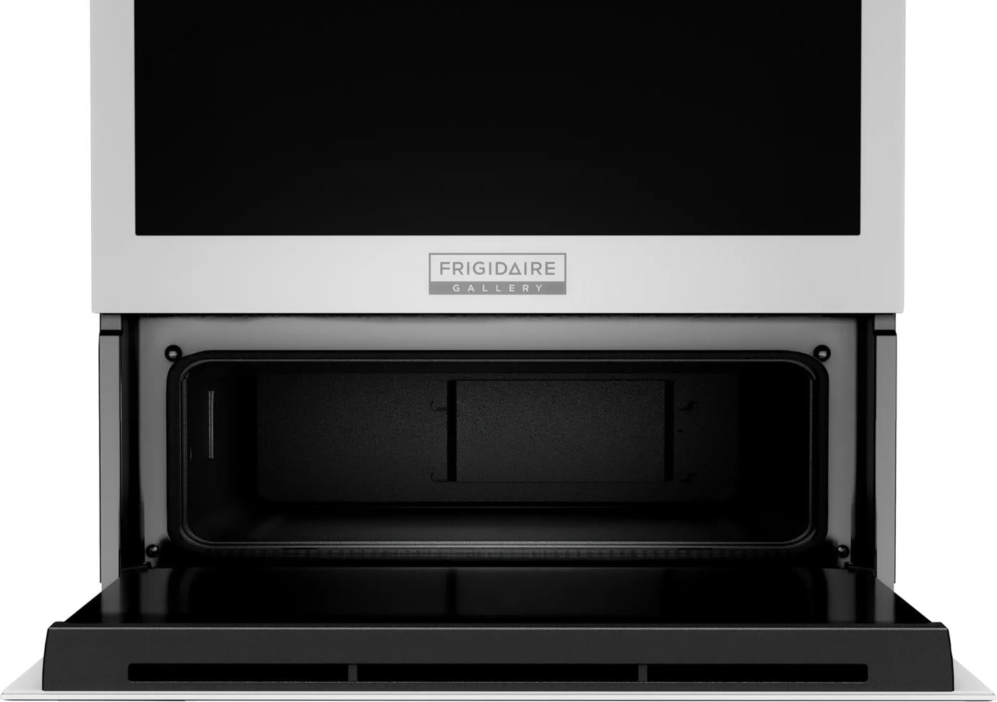Open 24 inch stainless steel electric wall oven showing air fry compartment in Wall Ovens at Hartville Hardware