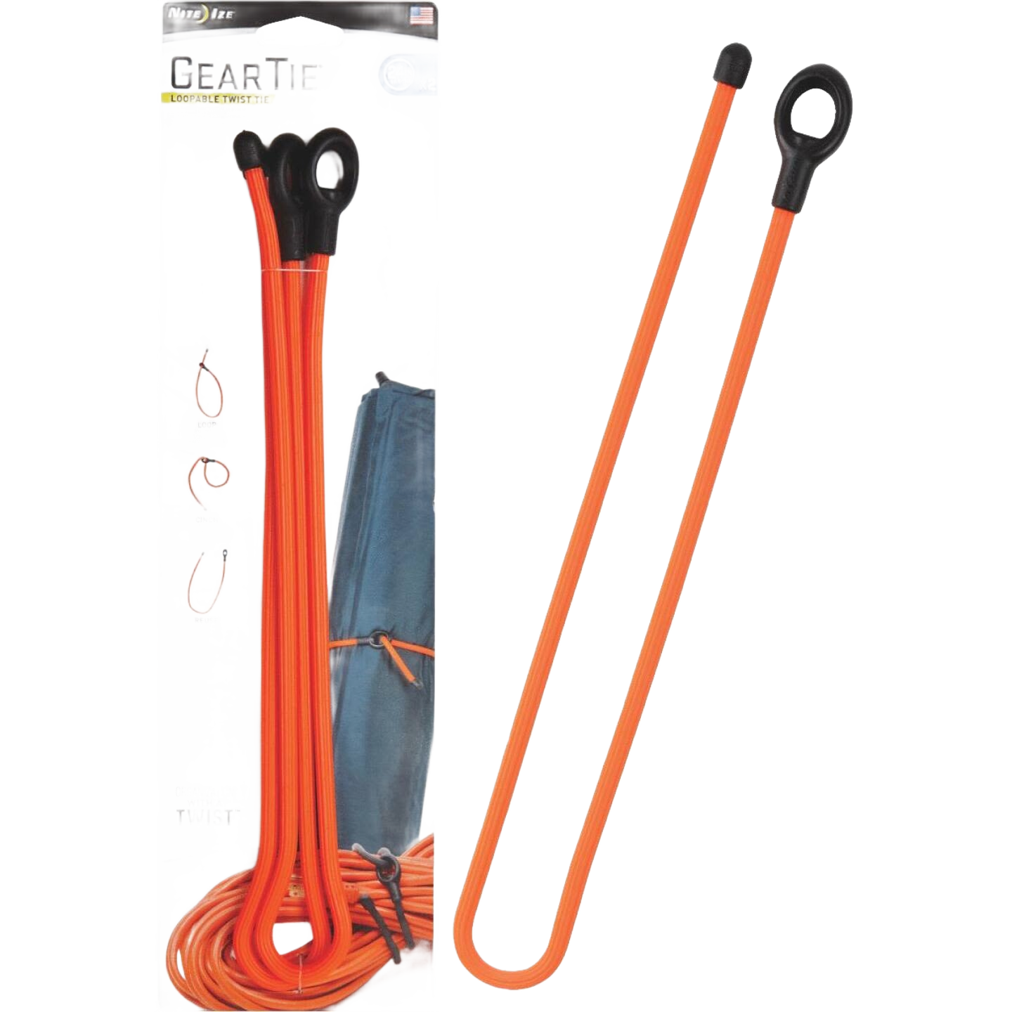 Bright orange loopable twist ties with flexible wire and durable rubber exterior for electrical and home improvement use under $50 collections