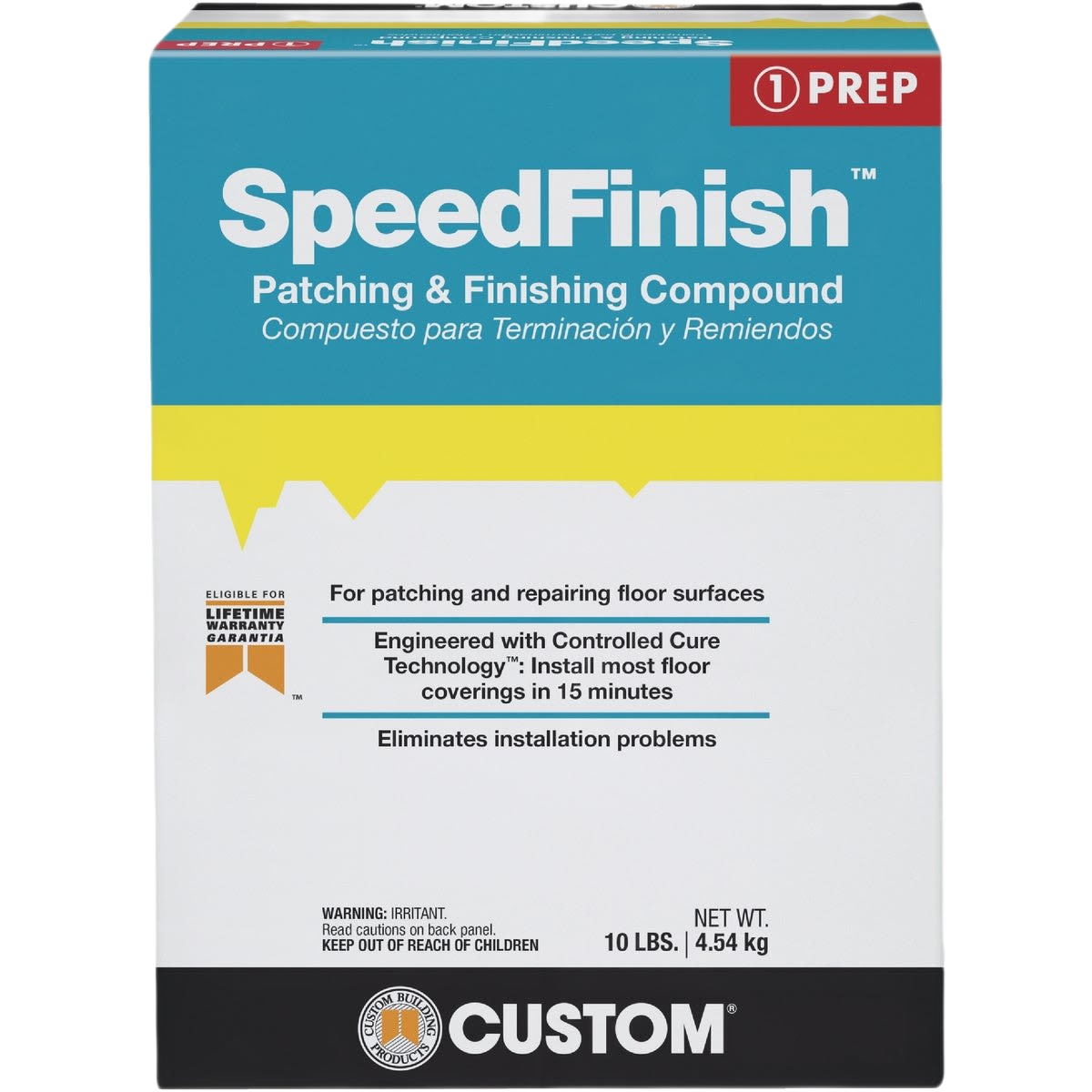 CUSTOM Building Products SpeedFinish Fast-Curing Patching Compound ...