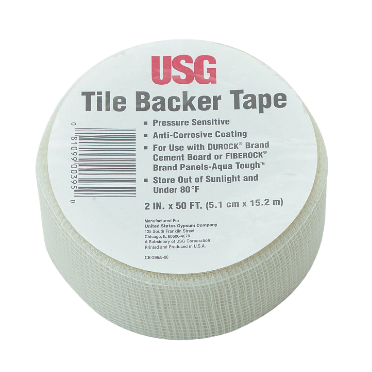 Roll of self-adhesive fiberglass drywall tape with anti-corrosive coating for home improvement projects