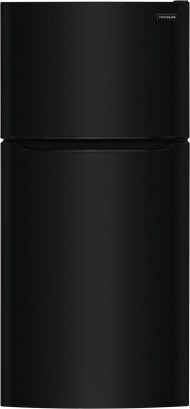 Black top freezer refrigerator with sleek finish in refrigerators and kitchen appliances collection