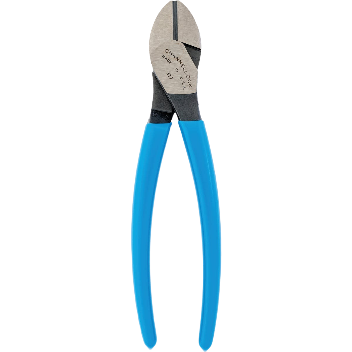 Blue-handled diagonal cutting pliers designed for precision cutting in tools and home improvement tasks