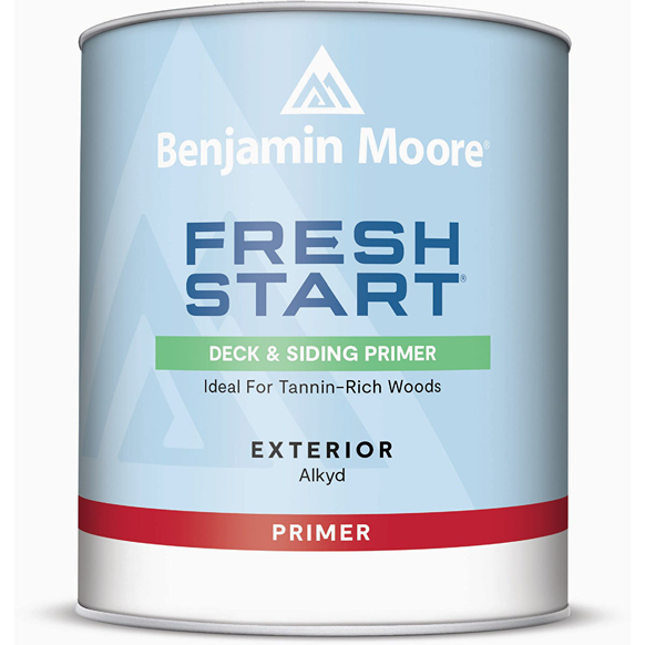 Quart container of exterior alkyd primer for tannin-rich woods from Fresh Start collection in Primer and Home Improvement collections