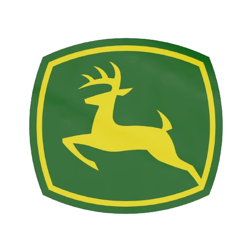 Green and yellow John Deere logo decal for equipment in John Deere Parts & Accessories under $50 collections