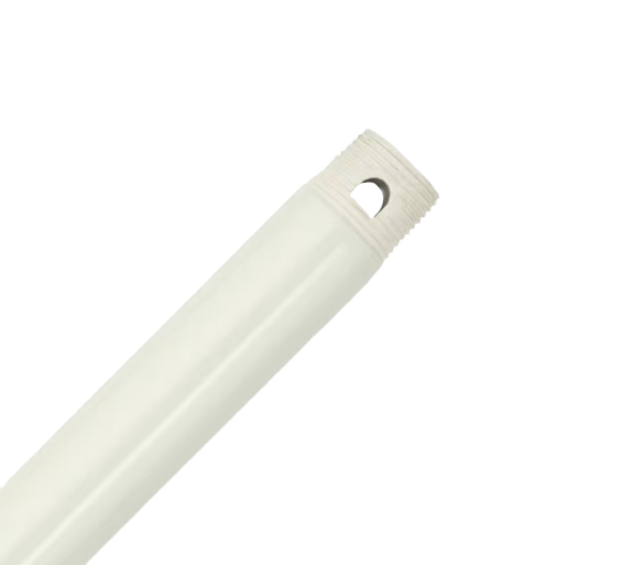 Fresh white 36-inch ceiling fan downrod for improved performance in high ceiling rooms and lighting accessories collection