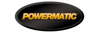 Oval black badge with a gold gradient word 