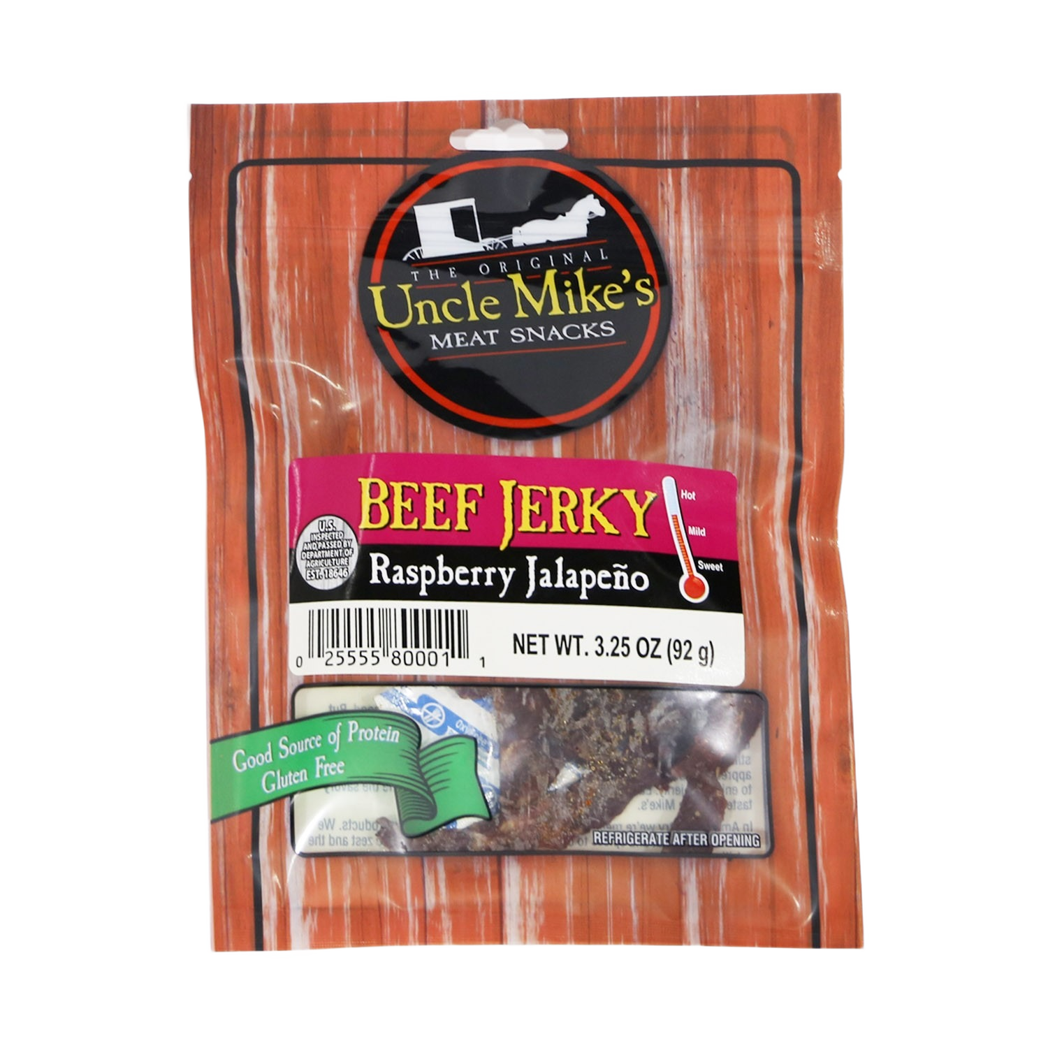 Uncle Mike's Raspberry Jalapeno Beef Jerky – Sweet & Spicy Snack ...