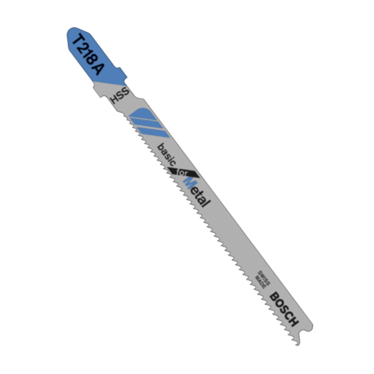 Bosch metal T-shank jigsaw blade with 17-24 TPI designed for cutting sheet metal in power tool accessories collection