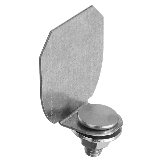 Galvanized steel end cap for round barn door rail, part of barn door hardware and home improvement tools under $50 collections