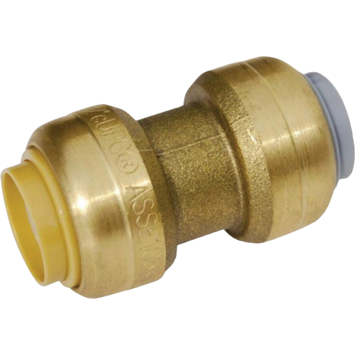 Brass push-to-connect pipe fitting for plumbing and push fittings in home improvement projects under $50