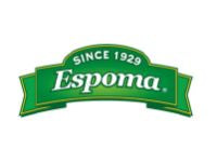 Green banner-shaped logo with white text reading 
