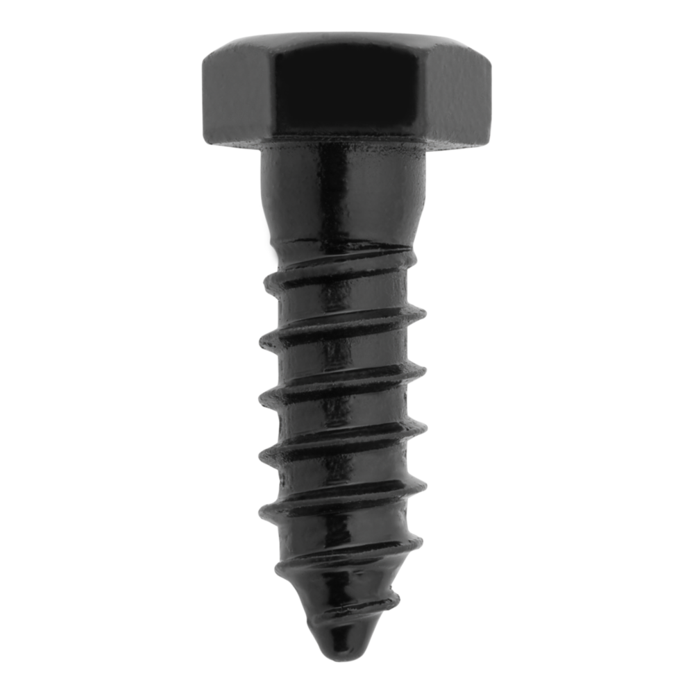 Black structural lag screw with hex head for outdoor wood projects in hardware, screws, and fasteners under $50