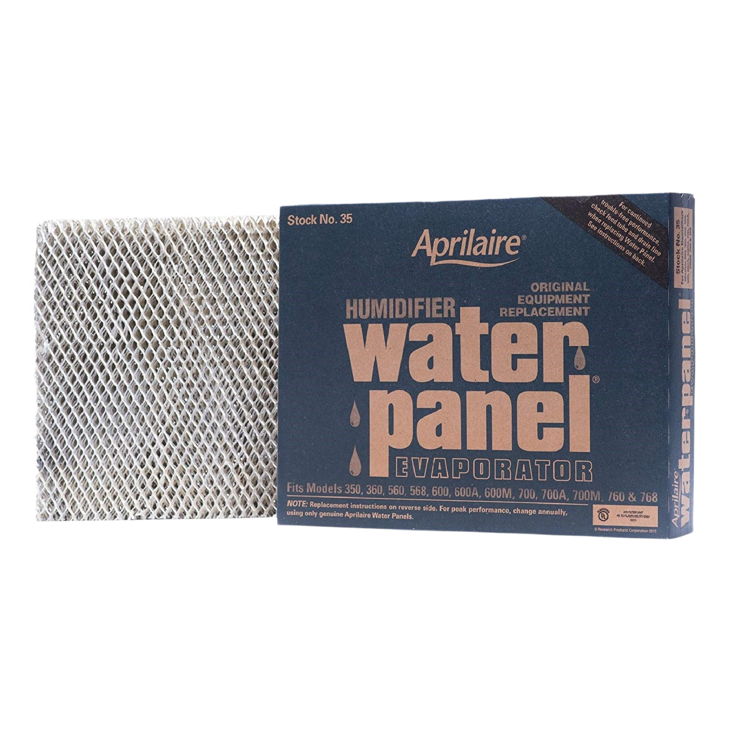 Humidifier water panel evaporator designed for whole-house systems in heating and cooling air management collections under $50