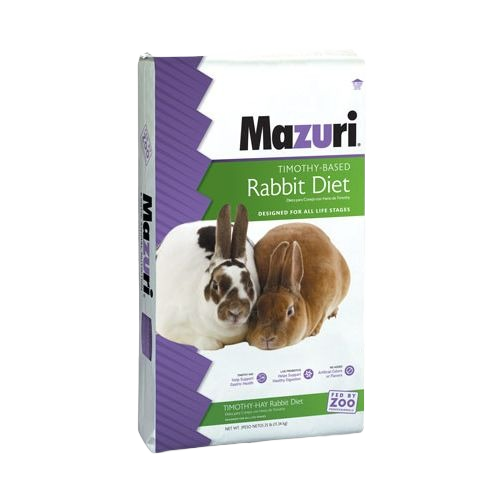 Merari Rabbit Food Purina Mazuri Rabbit Diet with Timothy Hay, 25 lb – Hartville Hardware