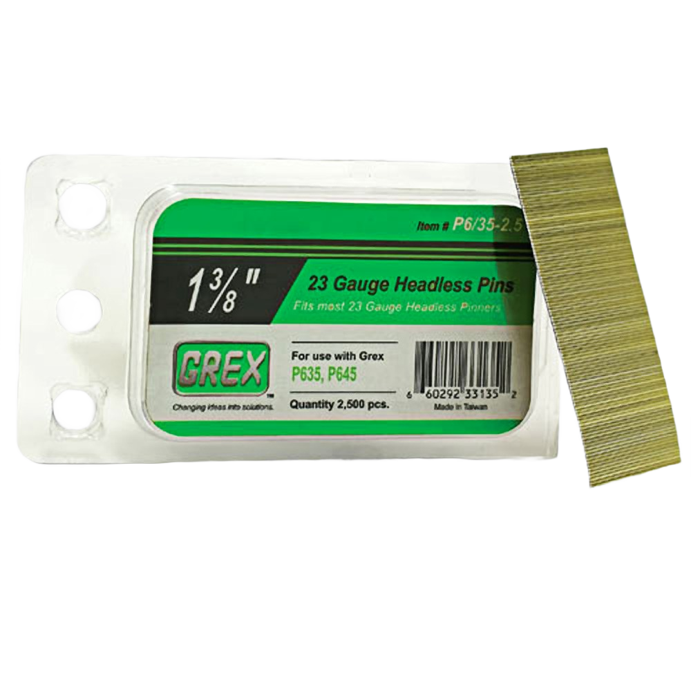 Grex 23-Gauge Headless Pins 3/8 in. – Precision Woodworking – Hartville ...