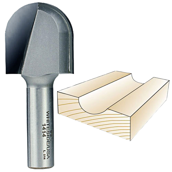 Whiteside Core Box Bit 1/2 in. SH x 5/8 in. R x 1-1/4 in. CD ...