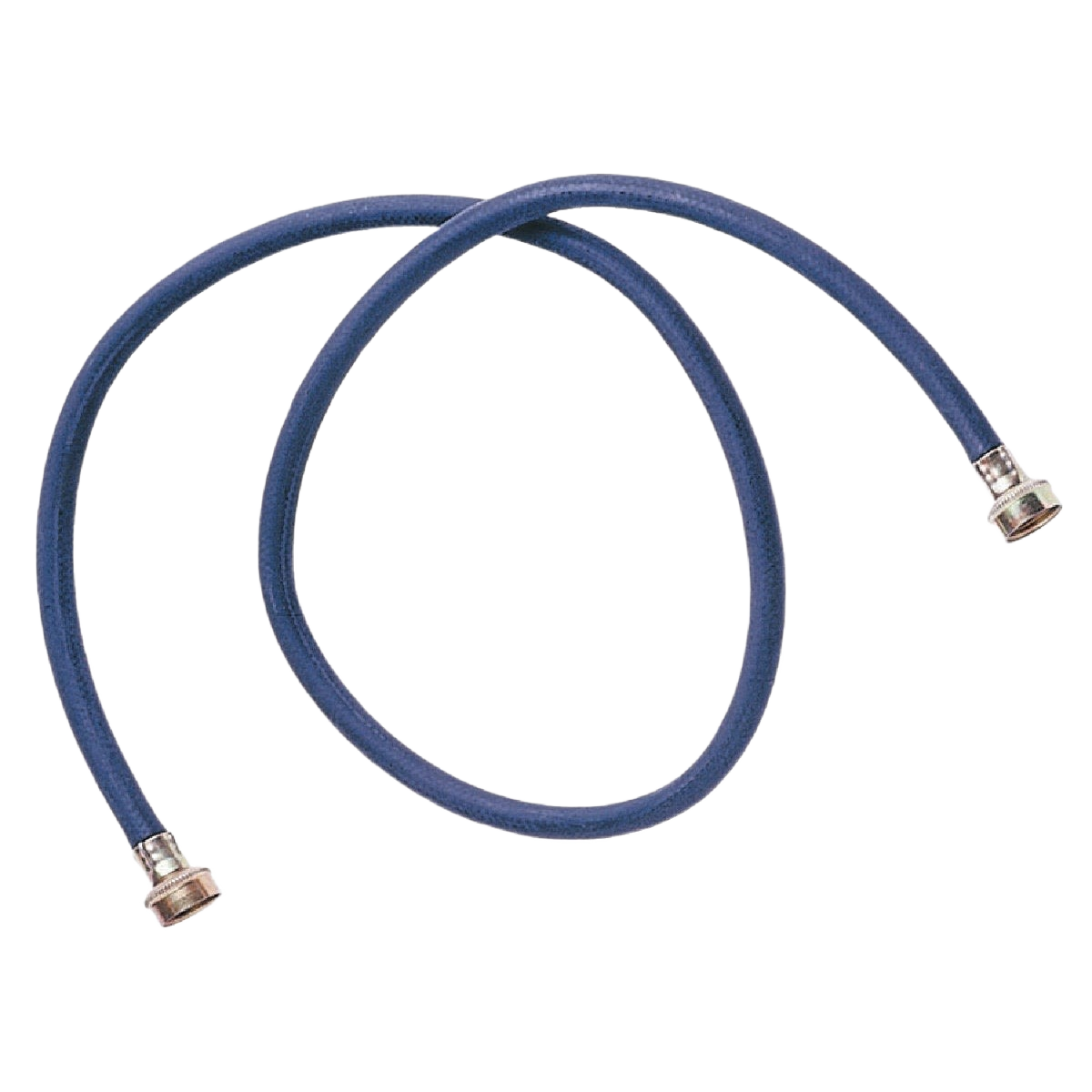 Flexible 5-foot reinforced rubber inlet hose with metal connectors for plumbing parts and home improvement repairs