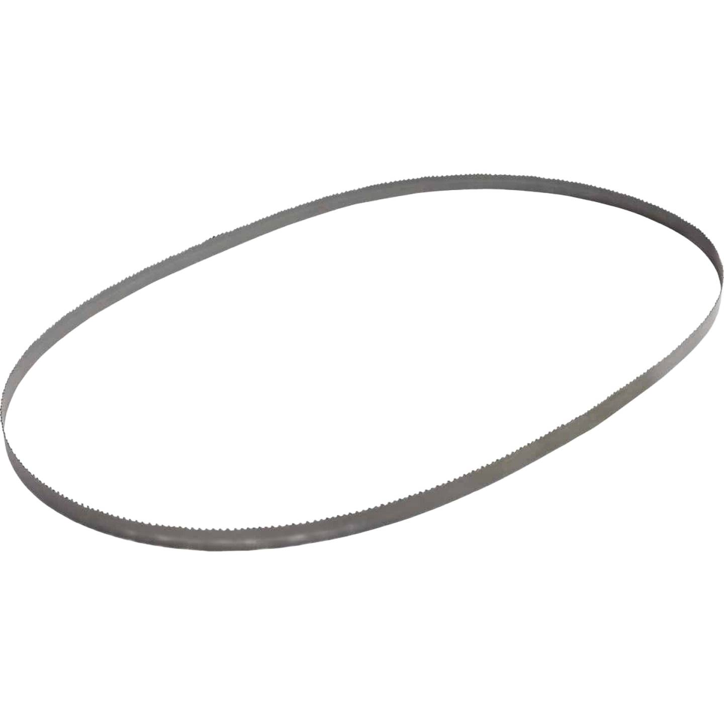 Set of three metal band saw blades with fine teeth for cutting metal in home improvement projects