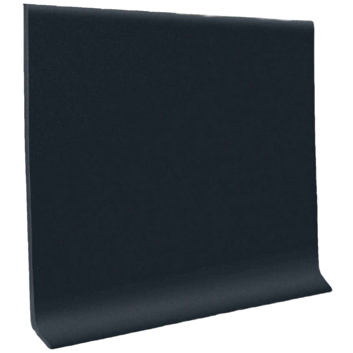 Black vinyl wall cove base with self-stick backing for flooring and tile installations under $50 collections