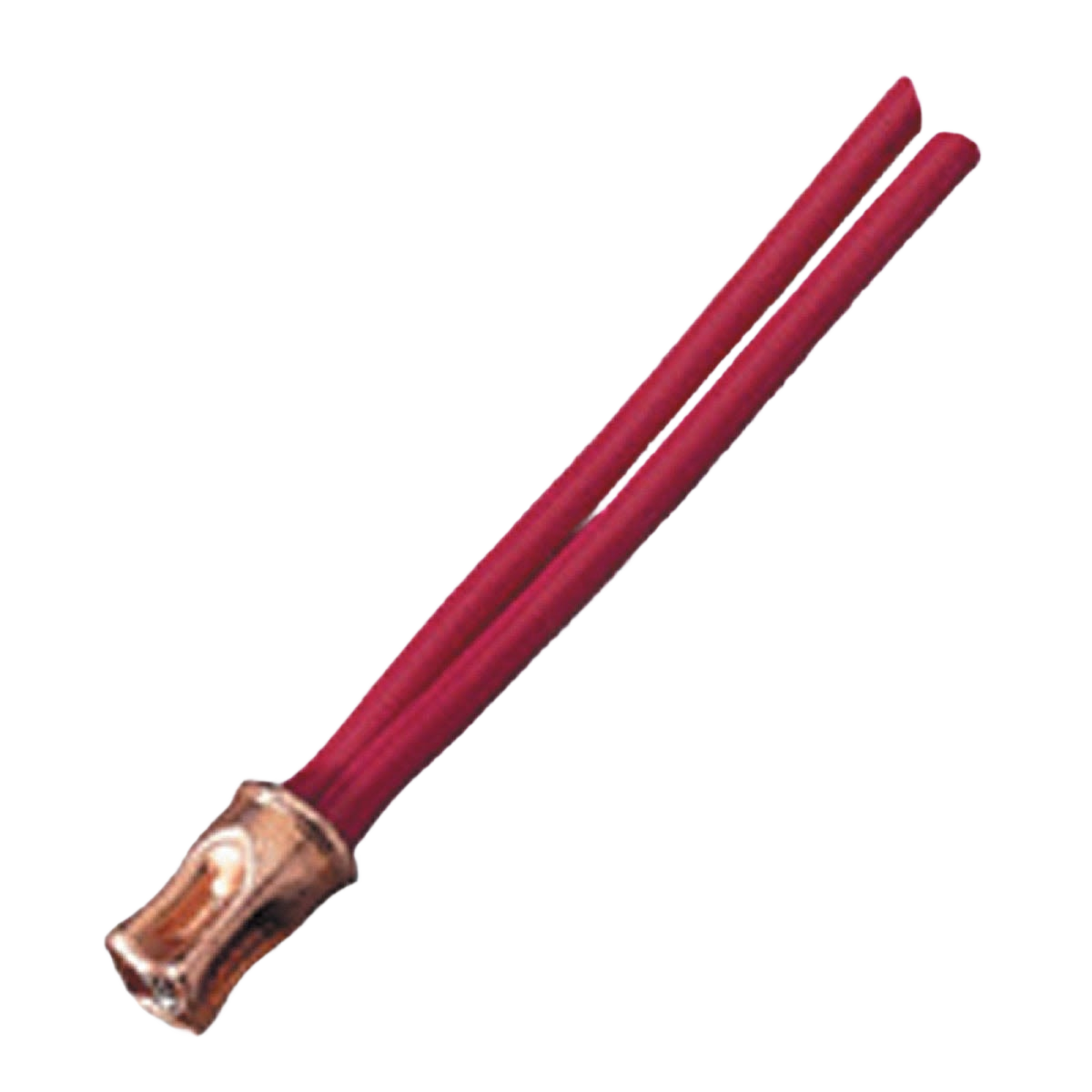 Red splice cap connector with open-end design for easy wire cutting in Electrical and Home Improvement collections
