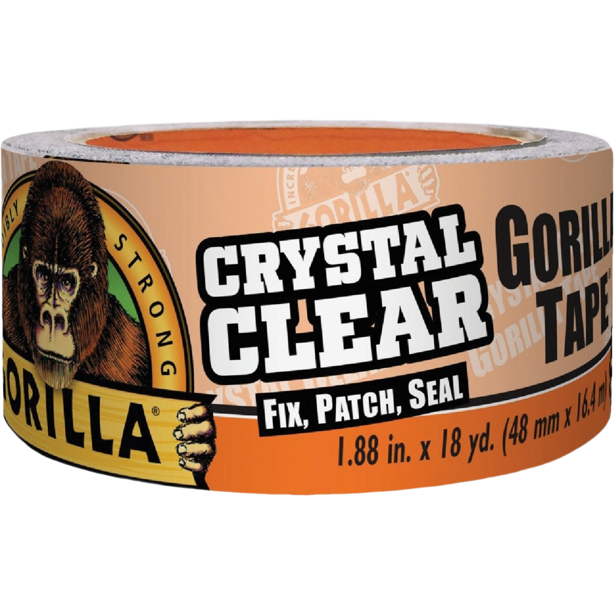 Roll of clear heavy-duty duct tape with strong adhesive for sealing, patching, and repair in Home Improvement and Tapes collections