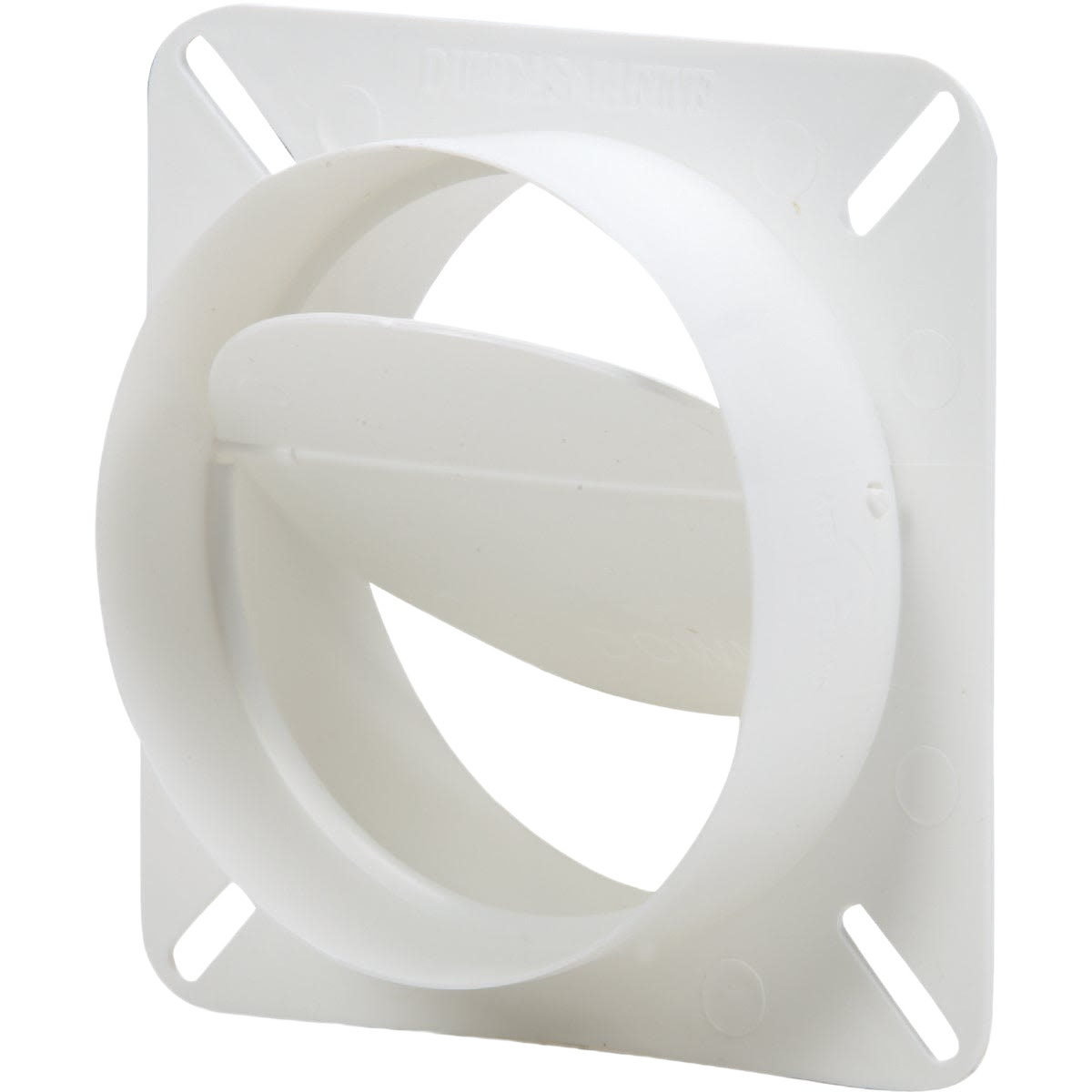 White plastic vent cover with flap designed for appliance and dryer parts in home improvement collections under $50