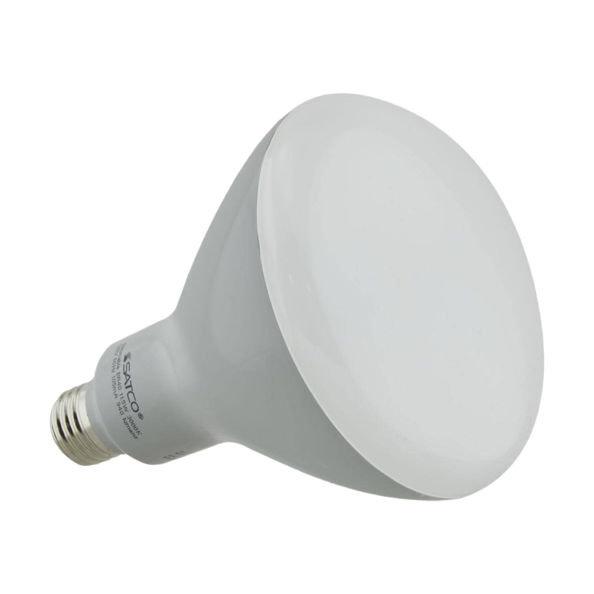 White BR40 LED floodlight bulb with screw base for Lighting & Ceiling Fans and Electrical collections