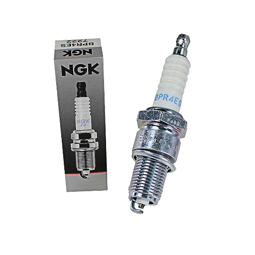Single NGK spark plug with insulator and metal casing for engine ignition in Parts & Lubricants under $50 collection