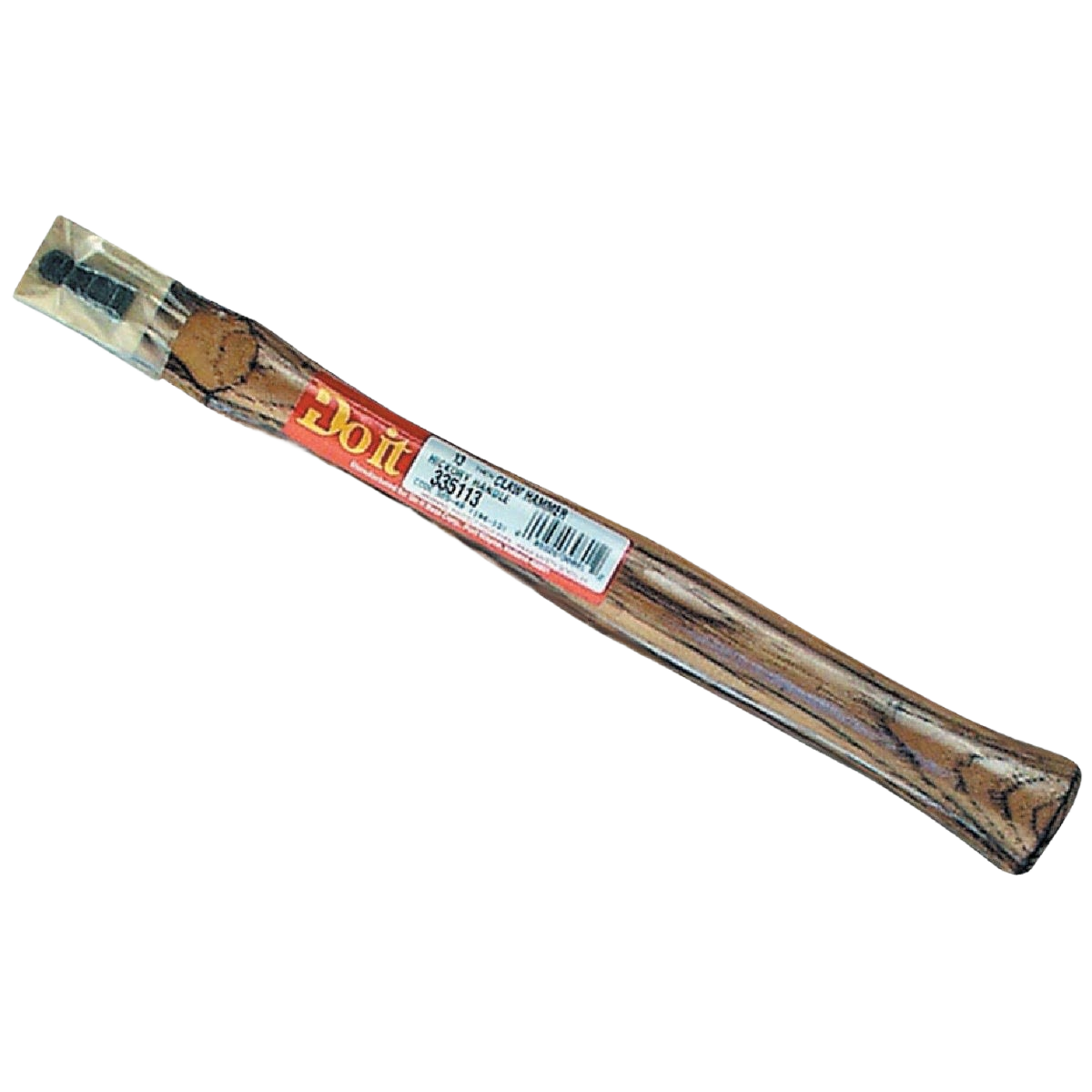 Wooden replacement handle for a 13-inch straight claw hammer, designed for home improvement projects