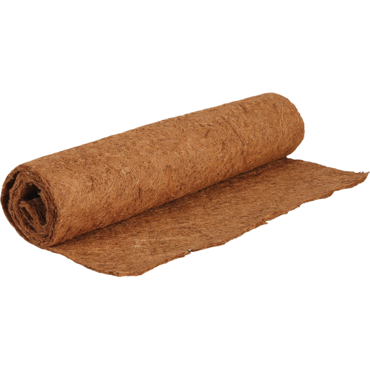 Rolled natural brown coco fiber liner for gardening use, suitable for outdoor living and lawn and garden projects under $50.