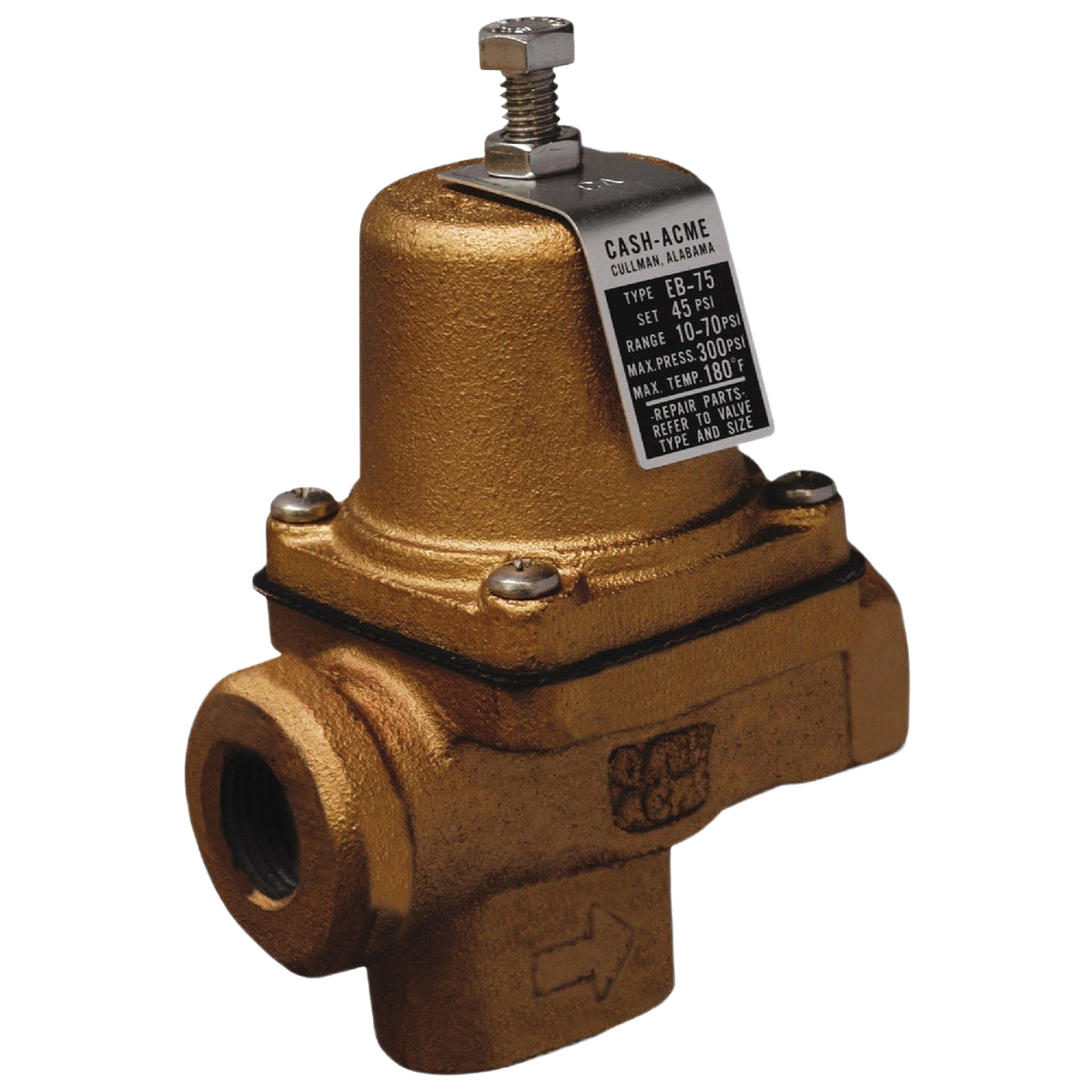 Brass pressure control valve with adjustment screw for plumbing and home improvement applications under $100 collection