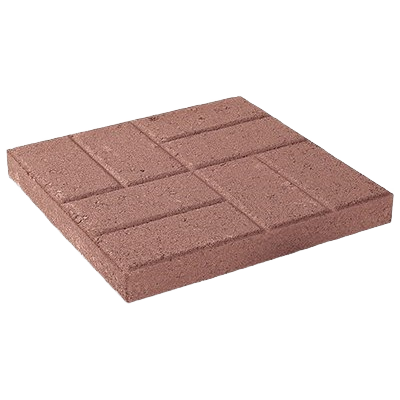 Red brick embossed patio stone with interlocking design for landscaping and outdoor living projects under $50