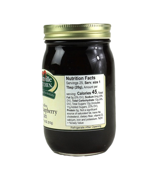 Label Red Raspberry Jam Hartville Kitchen Seedless Red Raspberry Jam 18 oz – Hartville Hardware