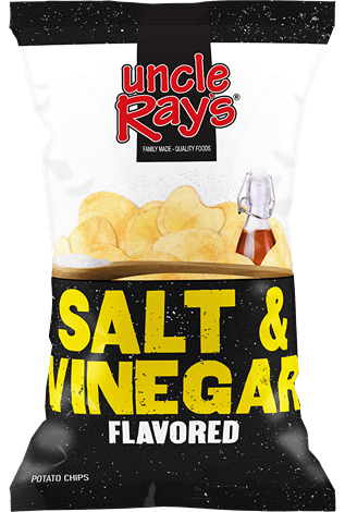 Bag of Uncle Ray's salt and vinegar flavored potato chips from the Chips & Snacks food collection