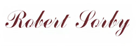 Elegant cursive text spelling out the name Robert Sorby in a deep brown color against a white background.