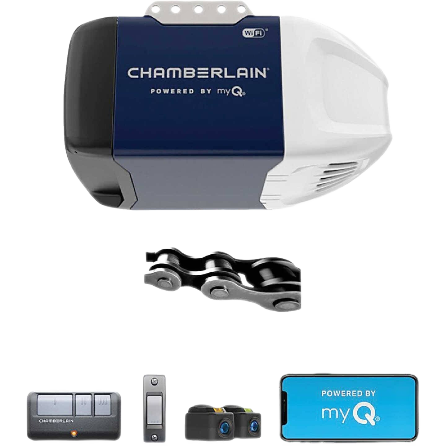 Chamberlain Wi Fi Module Chamberlain Wi-Fi Smart Garage Door Opener with Chain Drive – Hartville ...