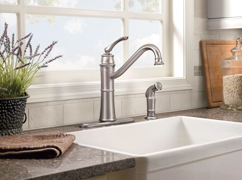 Moen Wetherly Stainless High Arc Kitchen Faucet – Hartville Hardware