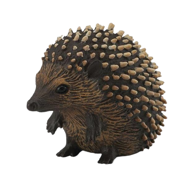 Small detailed hedgehog figurine with textured spines and realistic features for collectors and decor