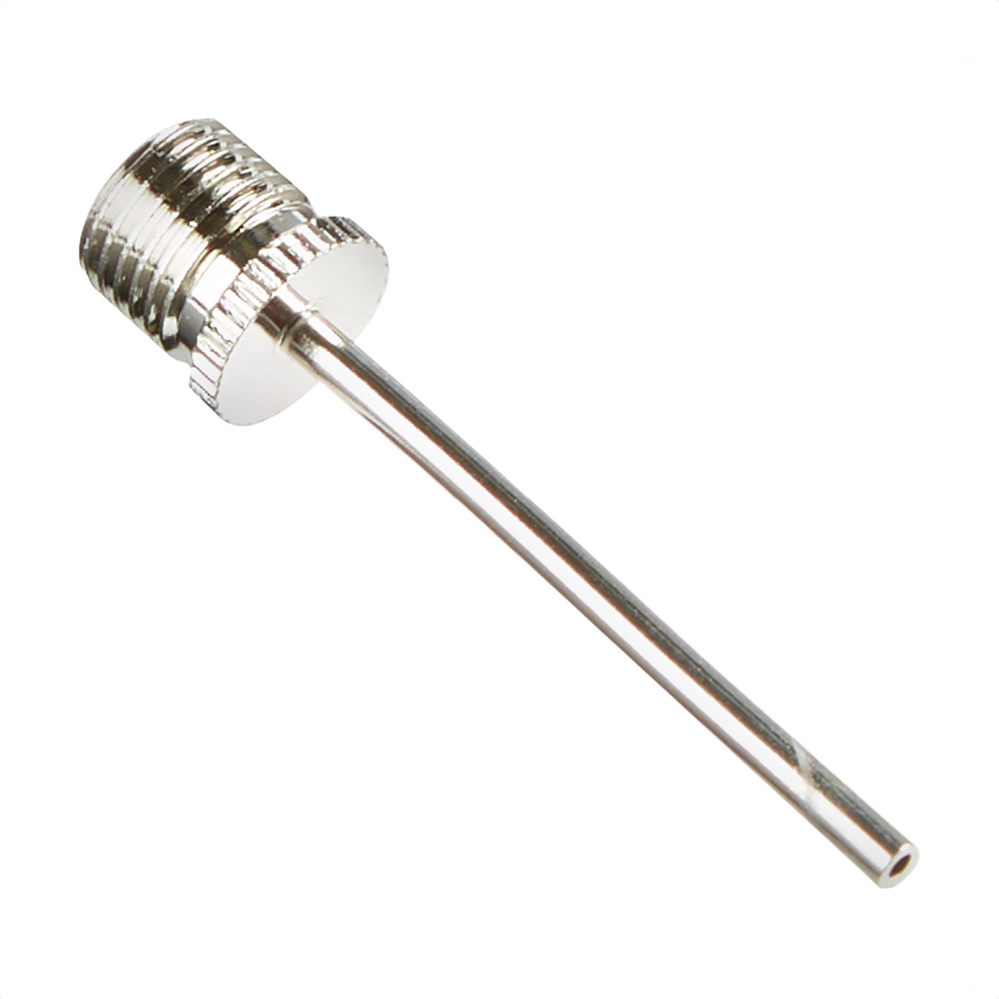 Silver metal inflator needle attachment for precision air filling in air tools and accessories collection