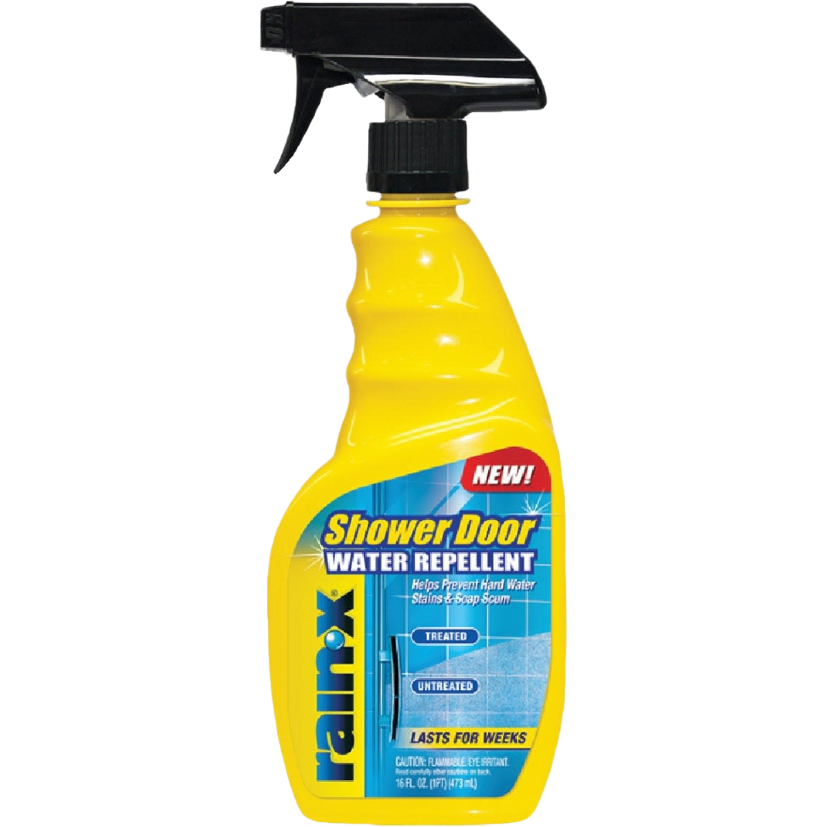 Yellow and black spray bottle of water repellent for shower doors in cleaning supplies and home improvement under $50 collections