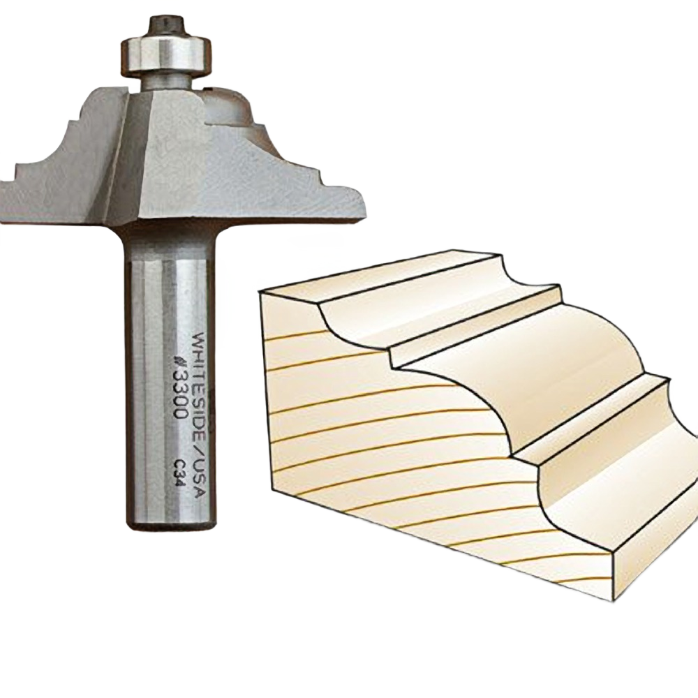 Whiteside 3300 French Baroque Table Edge Bit - Durable Router Bit ...