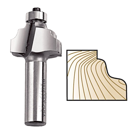 Whiteside Wavy Edge Bit 1/2 in SH x 1/8 in R – Durable Router Bit ...
