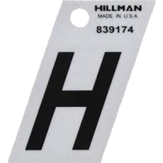 Hillman Reflective Mylar Sticker Letter H, 1-1/2 in. – Hartville Hardware