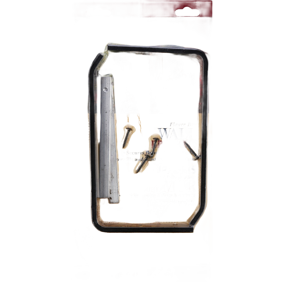 Durable extruded aluminum bracket with mounting screws for securing flower boxes in Outdoor Living and Lawn & Garden collections